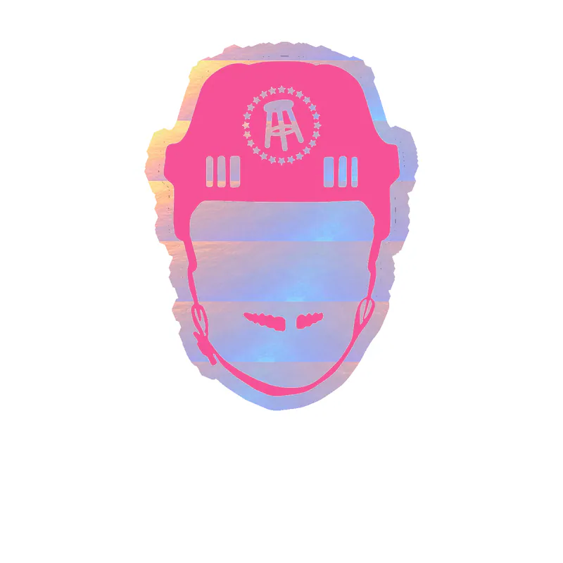 Spittin' Chiclets Holographic Vinyl Decal - Custom Size