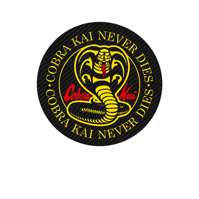 Cobra Kai Carbon Fiber Vinyl Decal - Custom Size