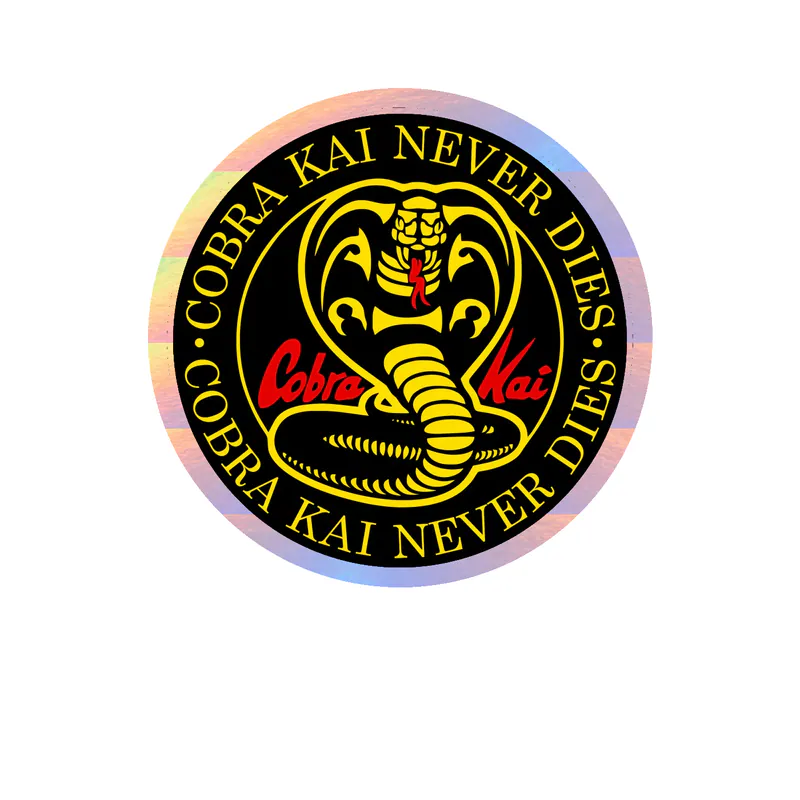 Cobra Kai Holographic Vinyl Decal - Custom Size