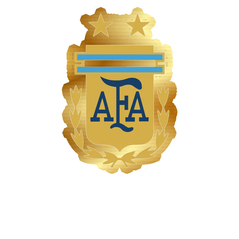 Argentina National Soccer Team Gold Chrome Vinyl Decal