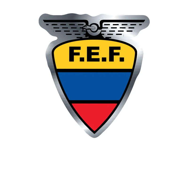 Ecuador National Soccer Team Silver Chrome Vinyl Decal