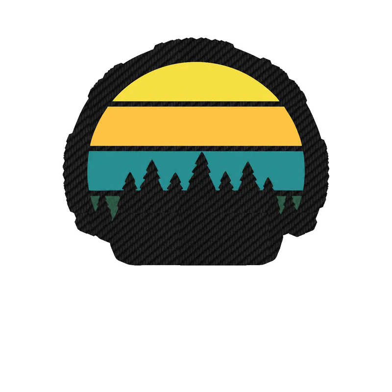 Camping Carbon Fiber Vinyl Decal