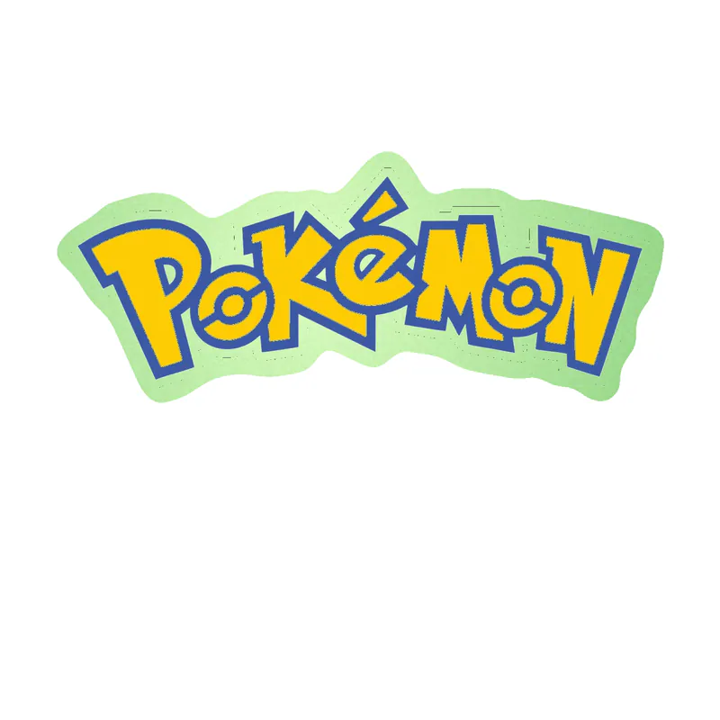 Pokémon Logo Glow in the Dark Vinyl Decal