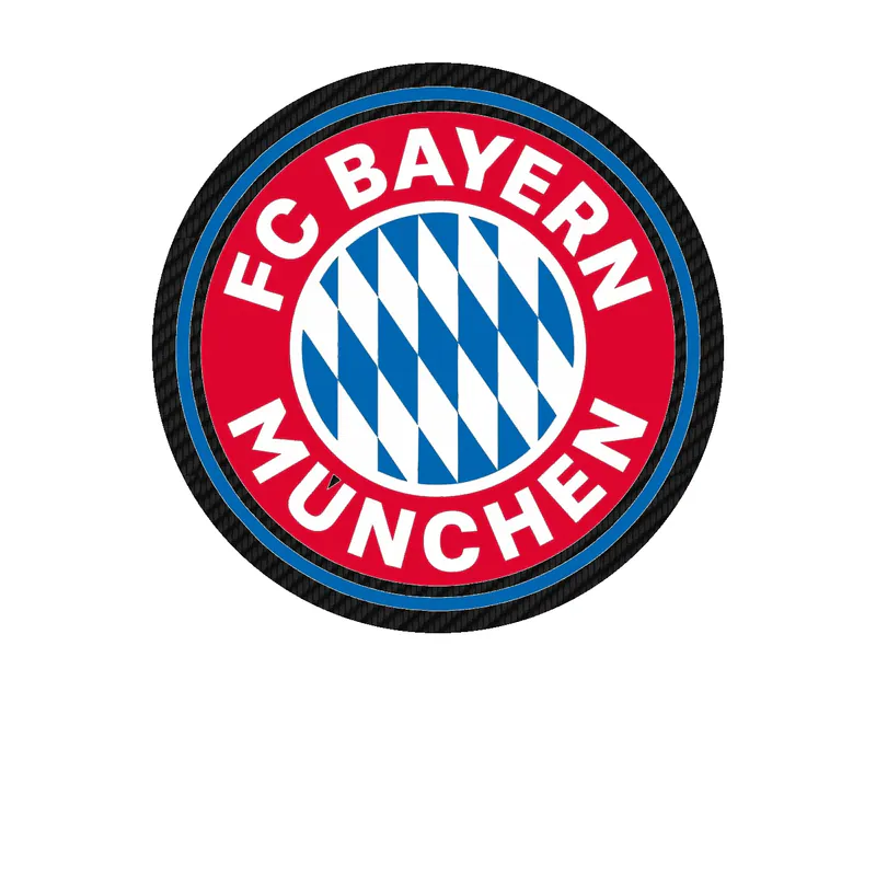 FC Bayern Munich Carbon Fiber Vinyl Decal
