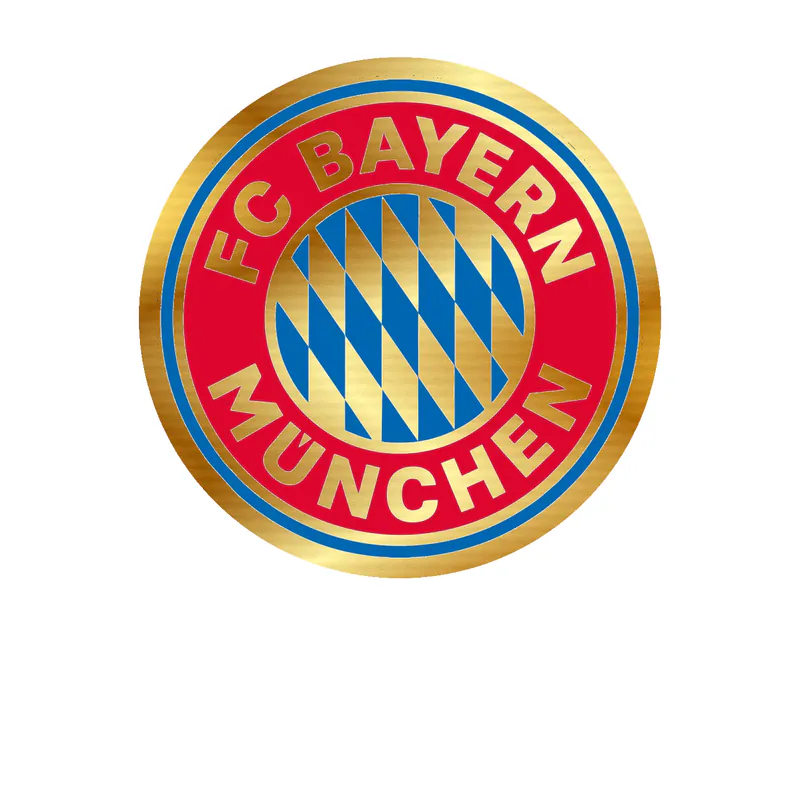 FC Bayern Munich Gold Chrome Vinyl Decal
