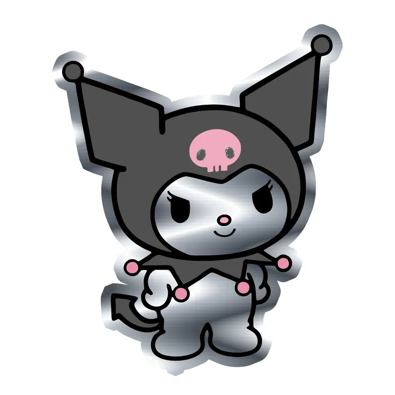 Kuromi Silver Chrome Vinyl Decal