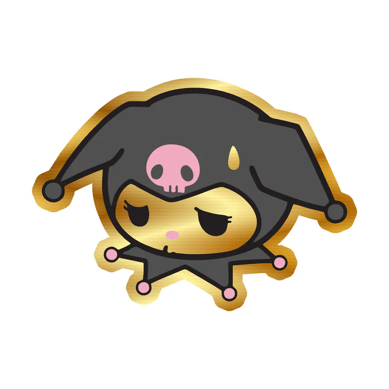 Kuromi Gold Chrome Vinyl Decal