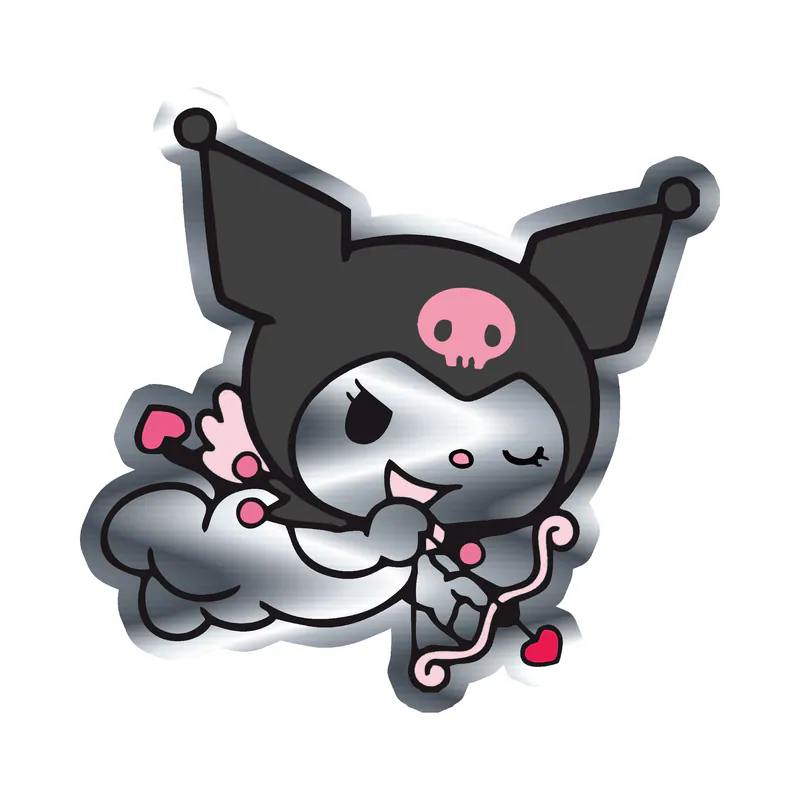 Kuromi Silver Chrome Vinyl Decal