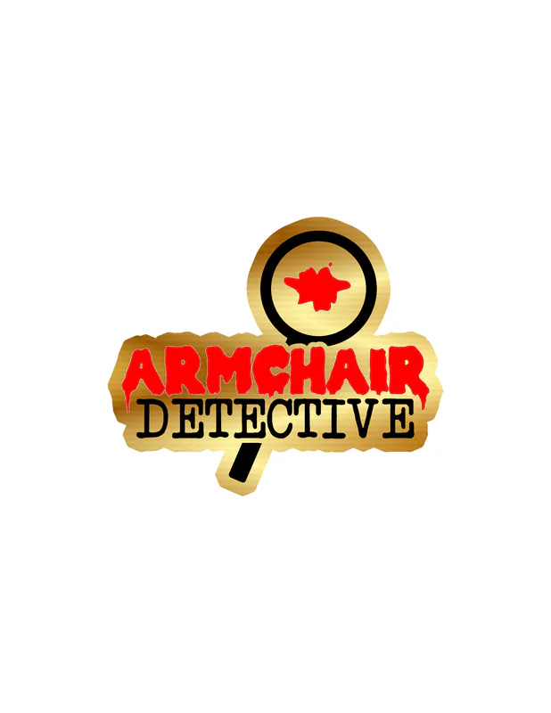 Armchair Detective Gold Chrome Vinyl Decal