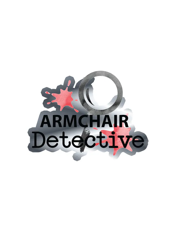 Armchair Detective Silver Chrome Vinyl Decal