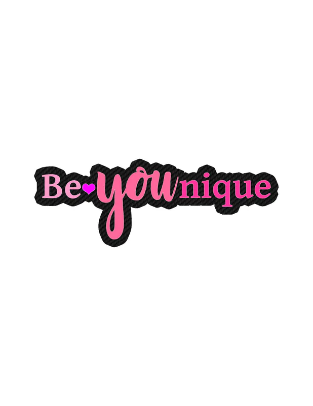 Be Younique Carbon Fiber Vinyl Decal