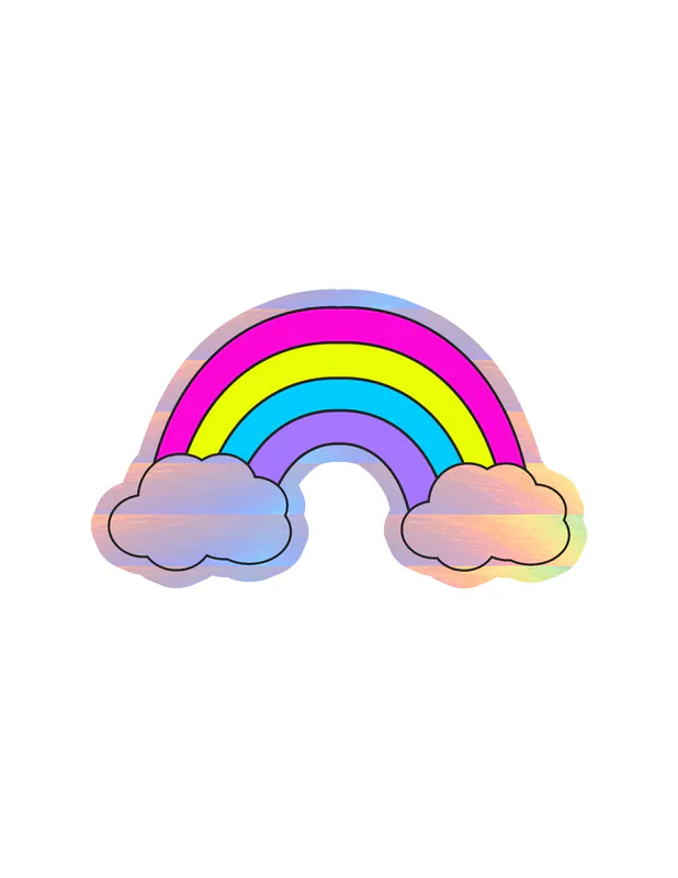 Rainbow Holographic Vinyl Decal
