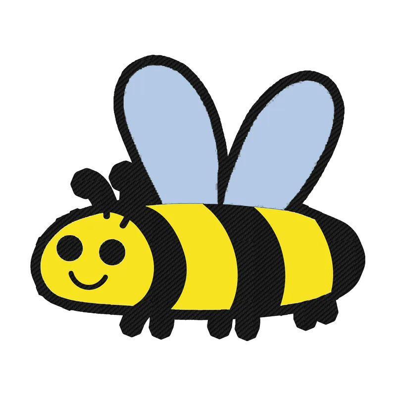 Bumble Bee Carbon Fiber Vinyl Decal - Custom Size