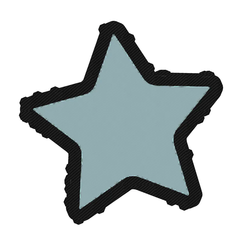 Star Carbon Fiber Vinyl Decal - Custom Size