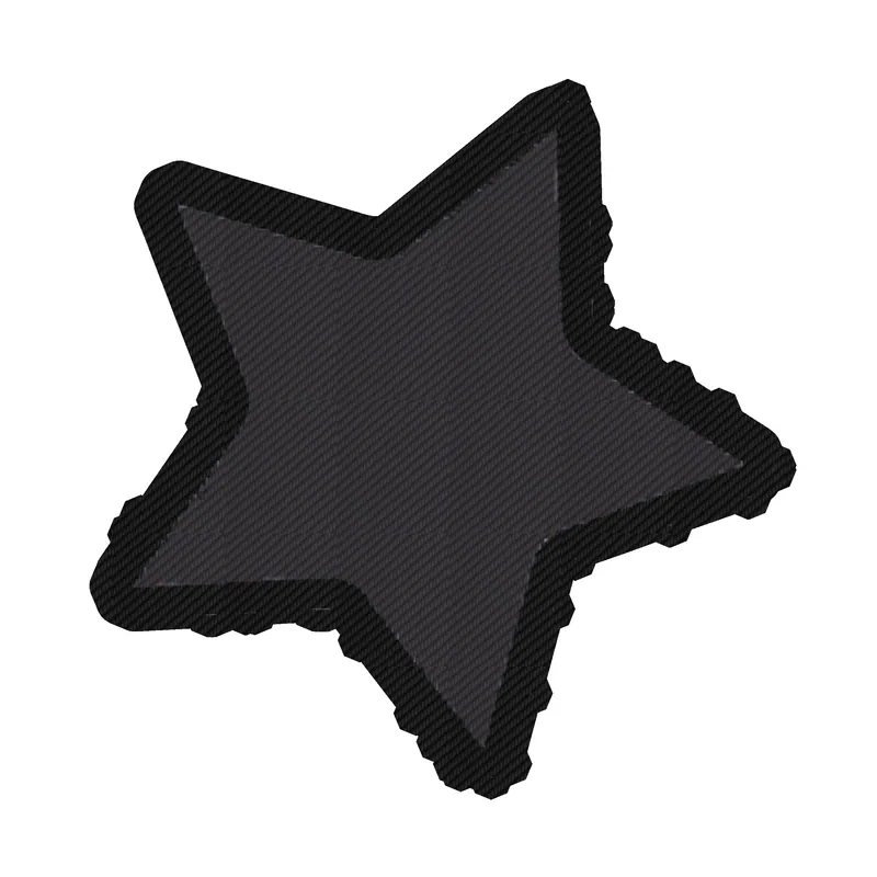 Star Carbon Fiber Vinyl Decal - Custom Size