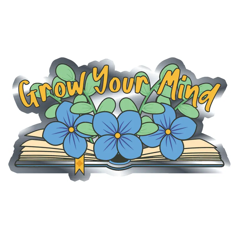 Book Silver Chrome Vinyl Decal - Custom Size
