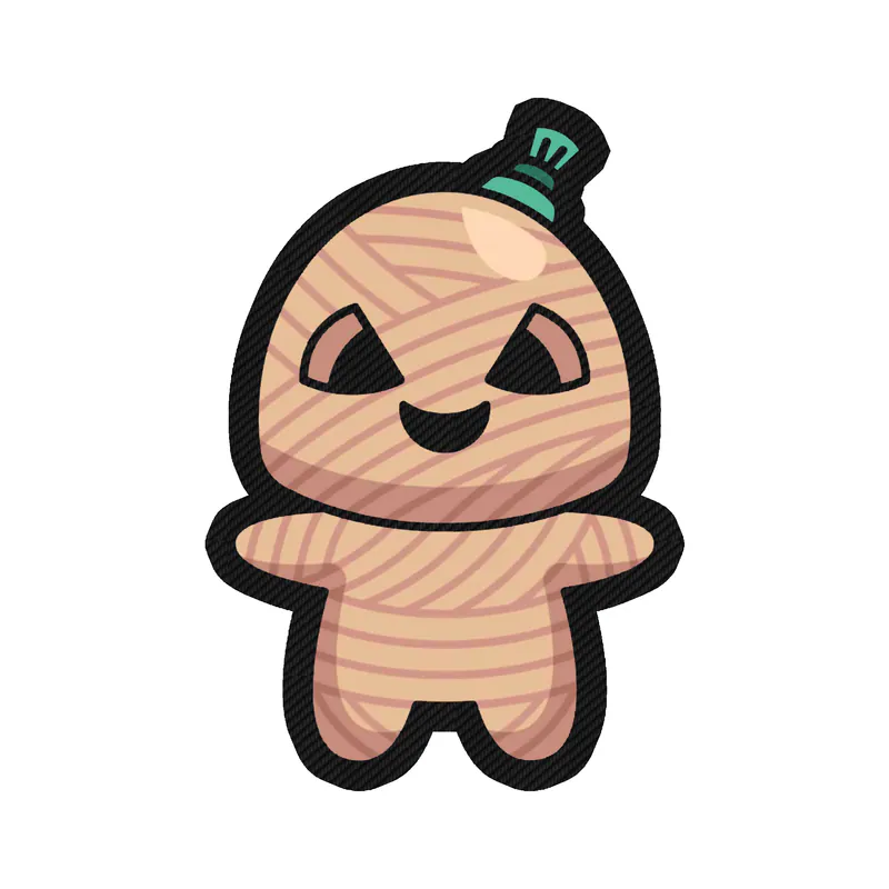 Voodoo Doll Carbon Fiber Vinyl Decal - Custom Size