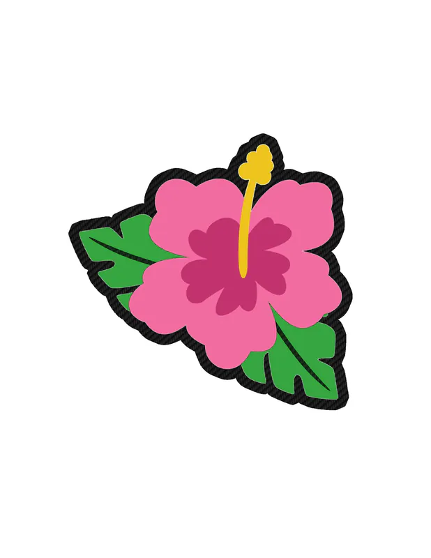 Flower Carbon Fiber Vinyl Decal - Custom Size