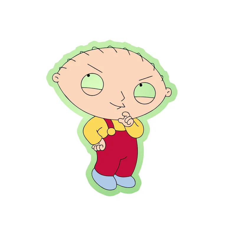 Family Guy - Glow in the Dark Vinyl Sticker - Custom Size