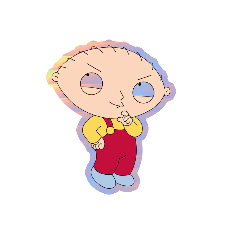 Family Guy - Holographic Vinyl Sticker - Custom Size