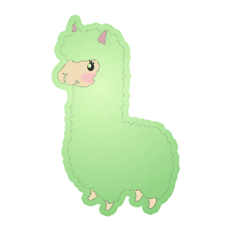 Llama Glow in the Dark Vinyl Decal - Custom Size