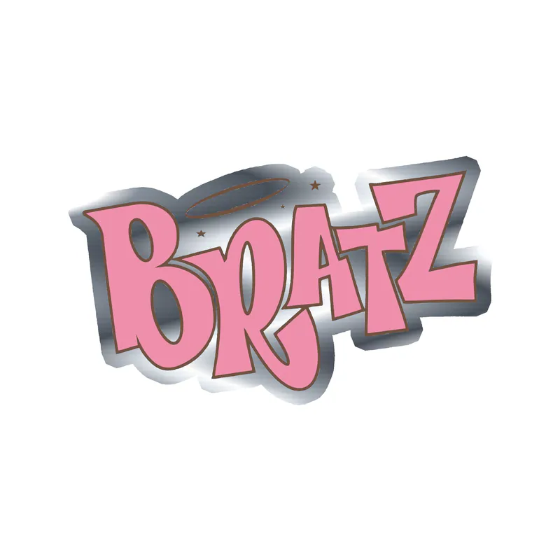 Bratz - Silver Chrome Vinyl Decal - Custom Size