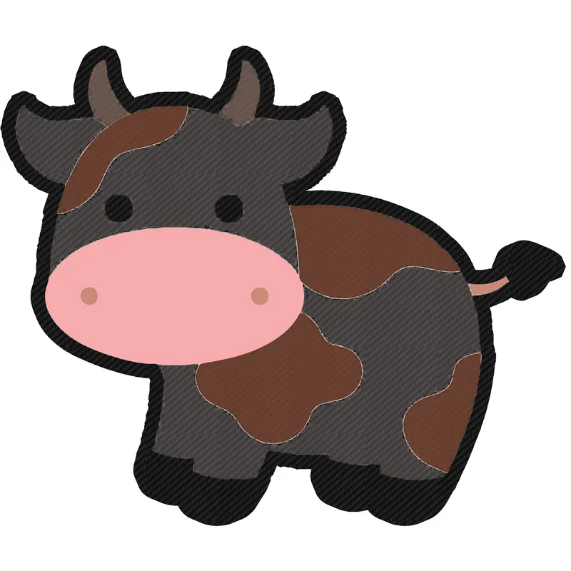Brown Cow - Carbon Fiber Vinyl Decal