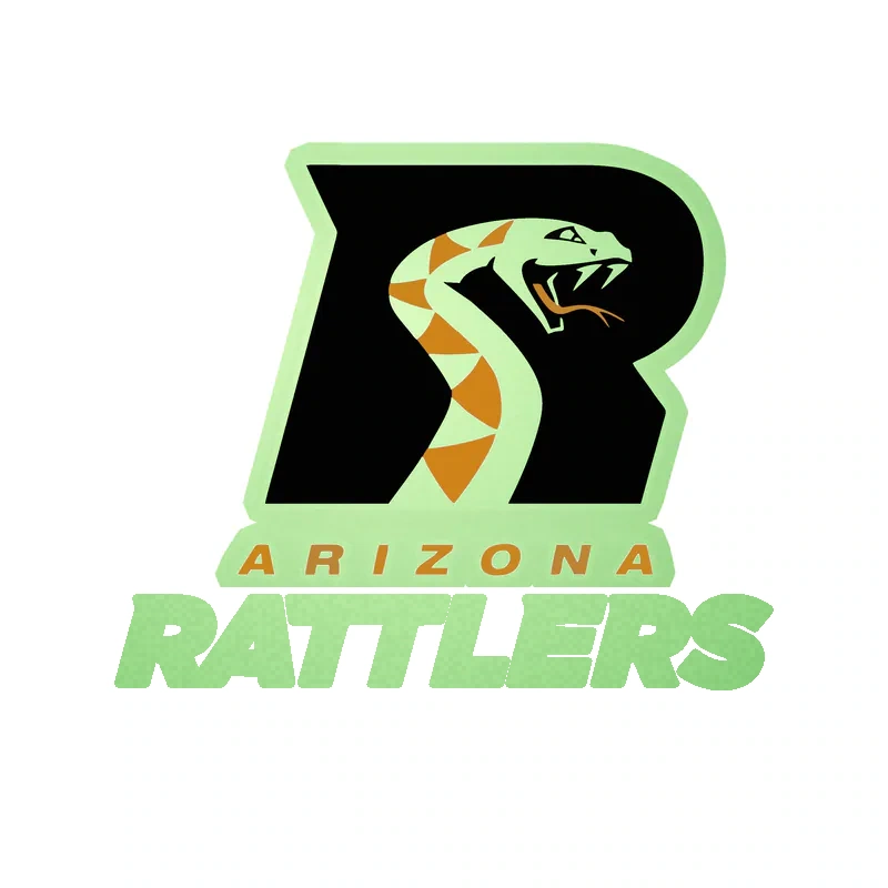 Arizona Rattlers Glow in the Dark Vinyl Decal - Custom Size
