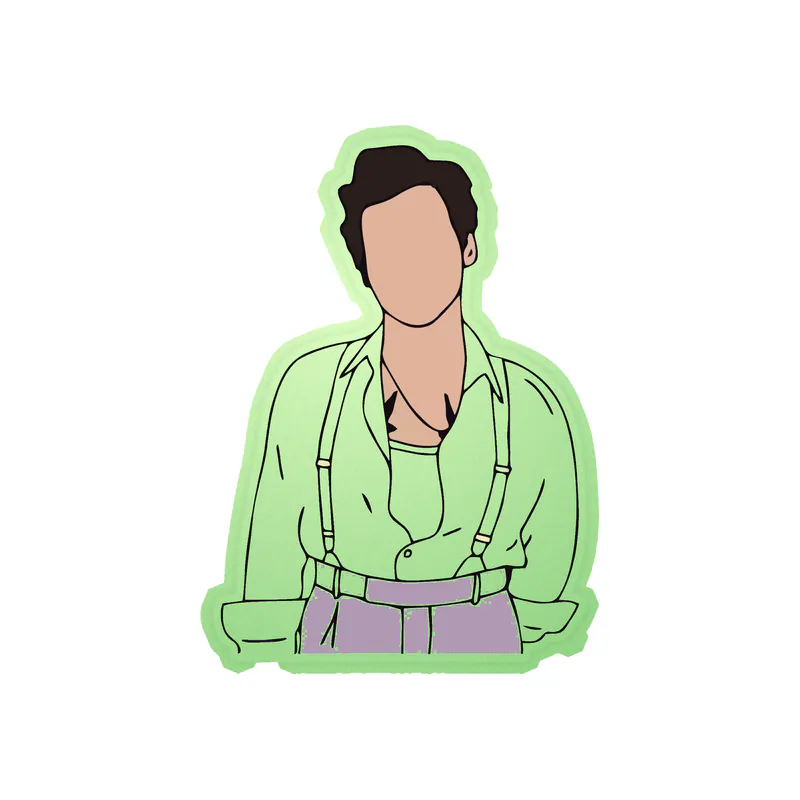Harry Styles Glow in the Dark Vinyl Decal