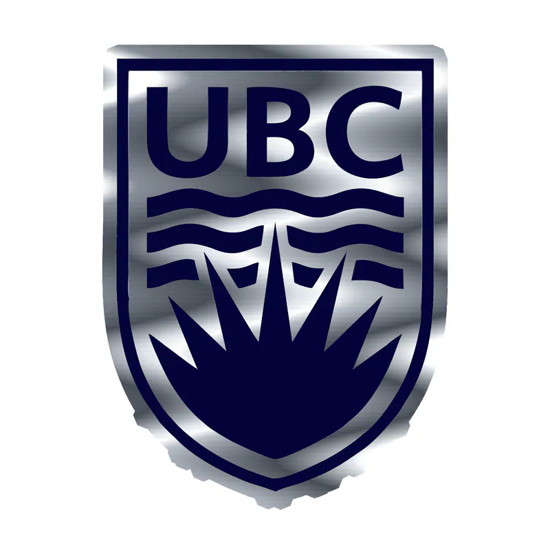 UBC - Silver Chrome Vinyl Sticker - Custom Size