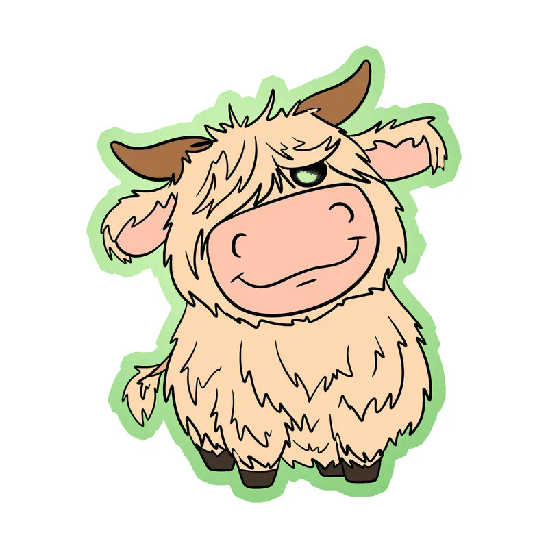 Cow - Glow in the Dark Vinyl Decal