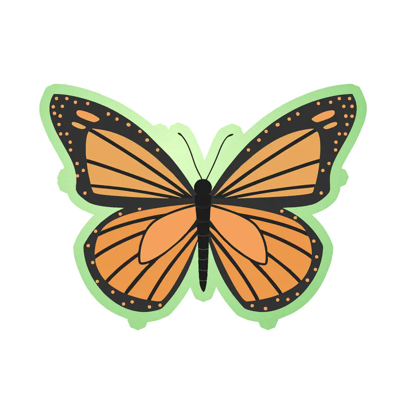 Butterfly - Glow in the Dark Vinyl Decal
