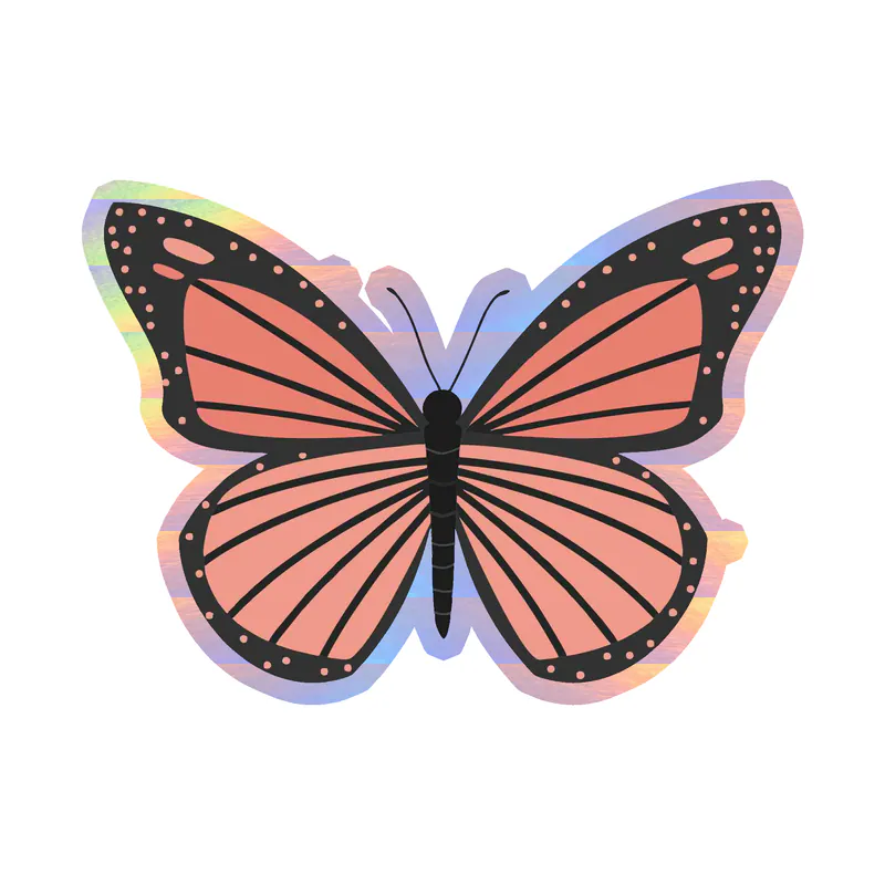 Butterfly - Holographic Vinyl Decal