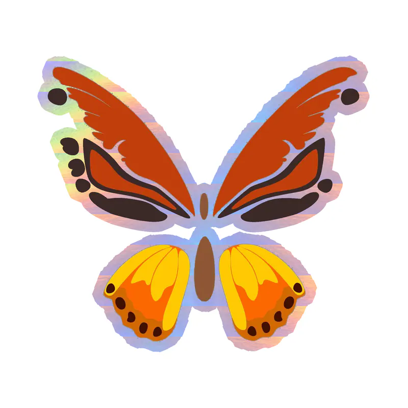 Butterfly - Holographic Vinyl Decal
