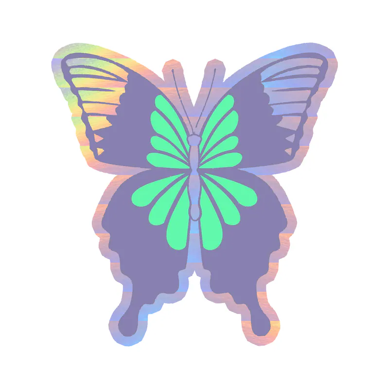 Butterfly - Holographic Vinyl Decal