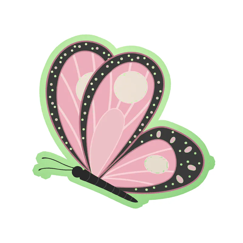 Butterfly - Glow in the Dark Vinyl Decal