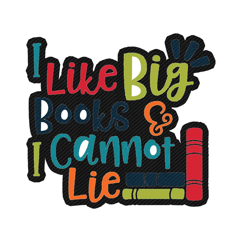 Big Books - Carbon Fiber Vinyl Decal - Custom Size