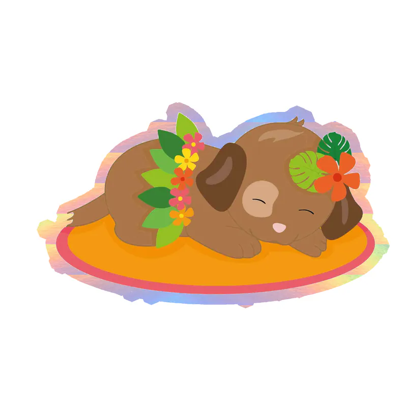 Sleeping Dog - Holographic Vinyl Decal