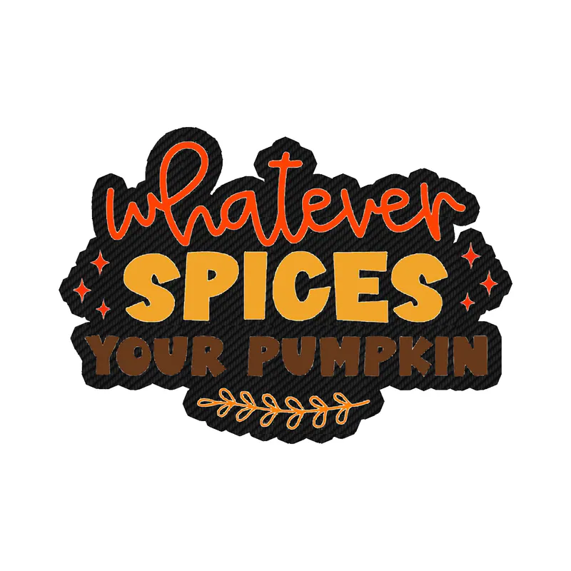 Whatever Spices Your Pumpkin - Carbon Fiber Vinyl Decal