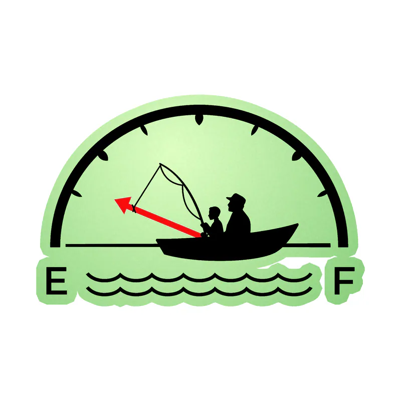 Empty Gas - Glow in the Dark Vinyl Decal - Custom Size