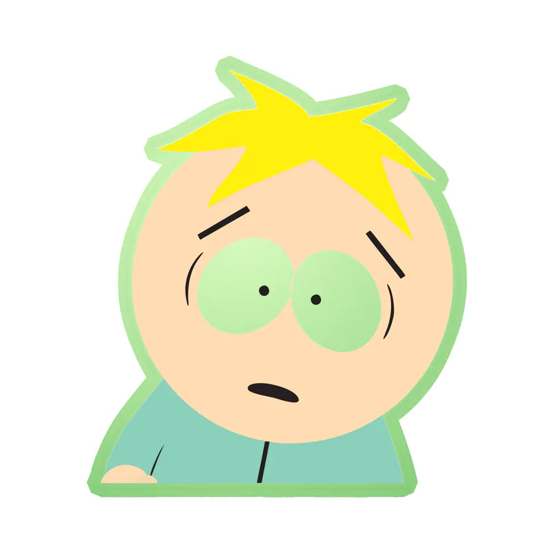 Butters Glow in the Dark Vinyl Decal - Custom Size