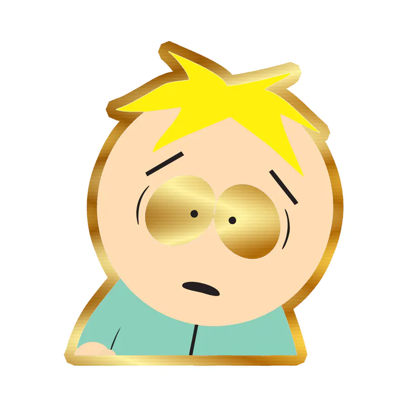 Butters Gold Chrome Vinyl Decal - Custom Size