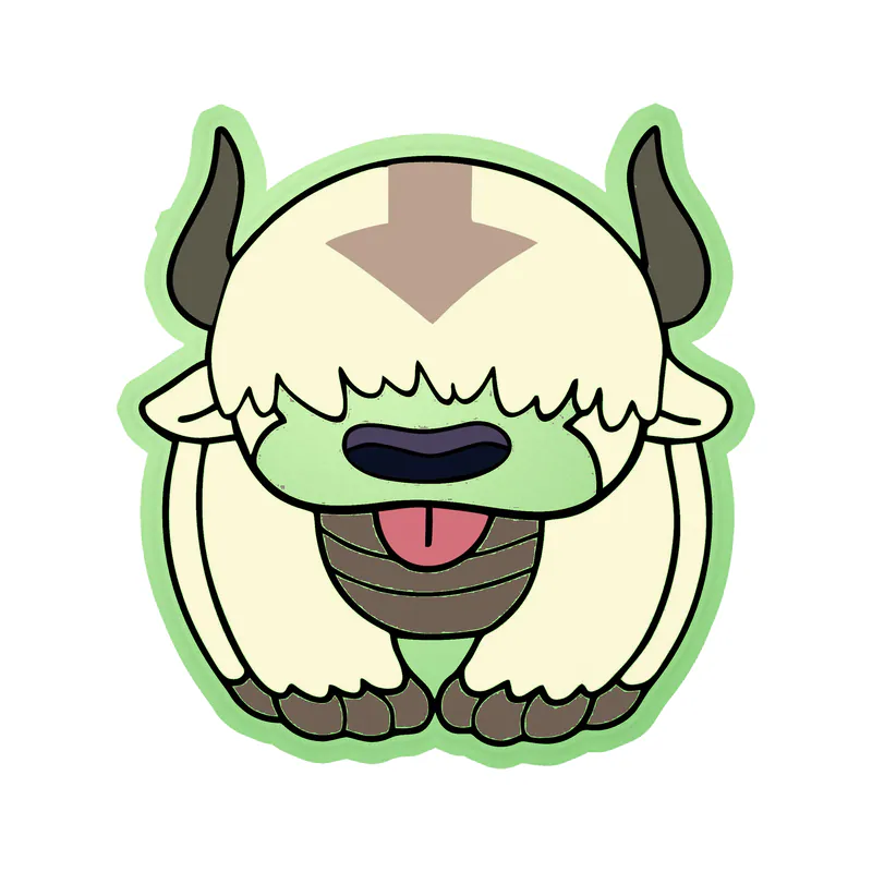Appa Glow in the Dark Vinyl Decal - Custom Size