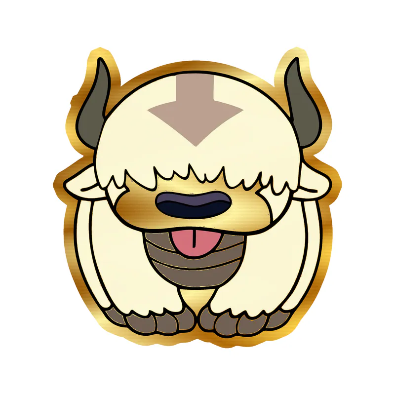 Appa Gold Chrome Vinyl Decal - Custom Size