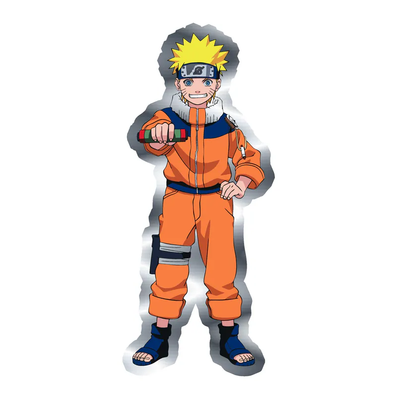 Naruto Silver Chrome Vinyl Decal - Custom Size