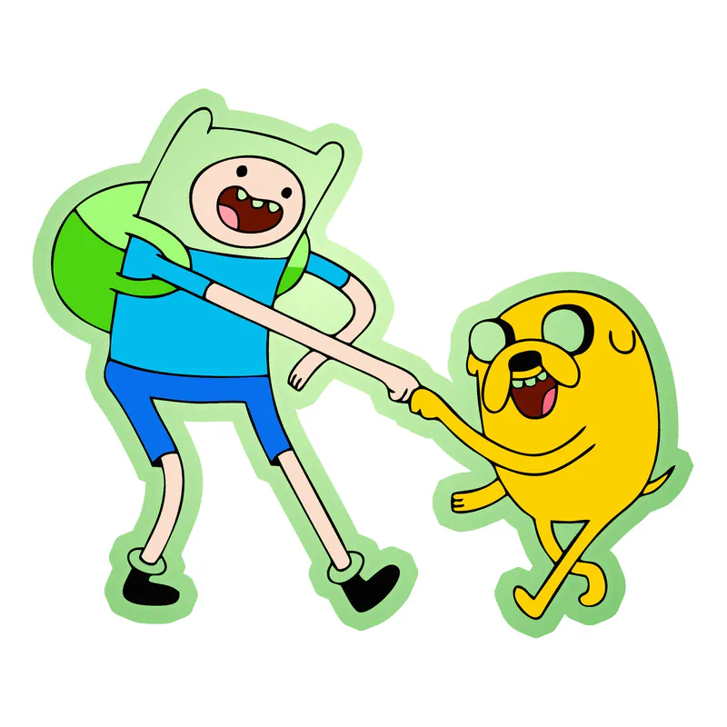 Adventure Time Glow in the Dark Vinyl Decal - Custom Size