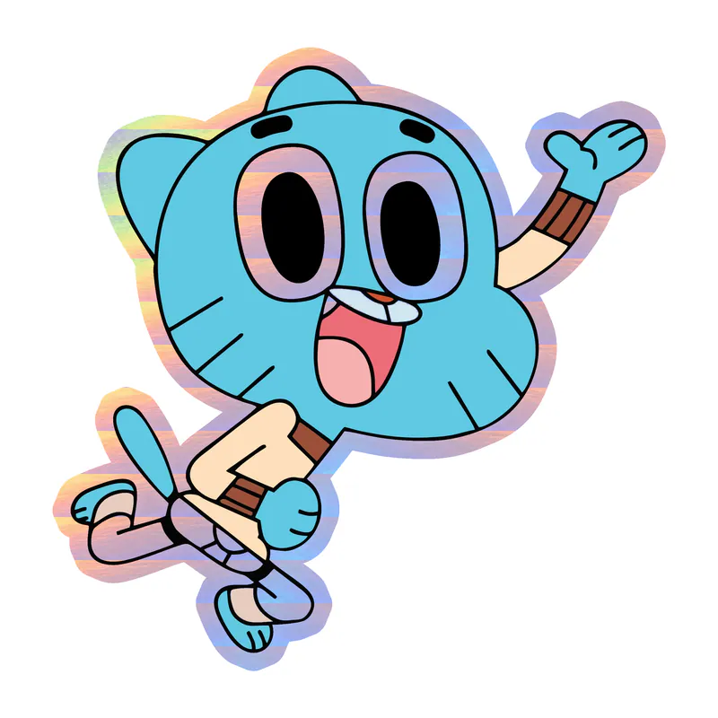 Gumball Holographic Vinyl Decal - Custom Size