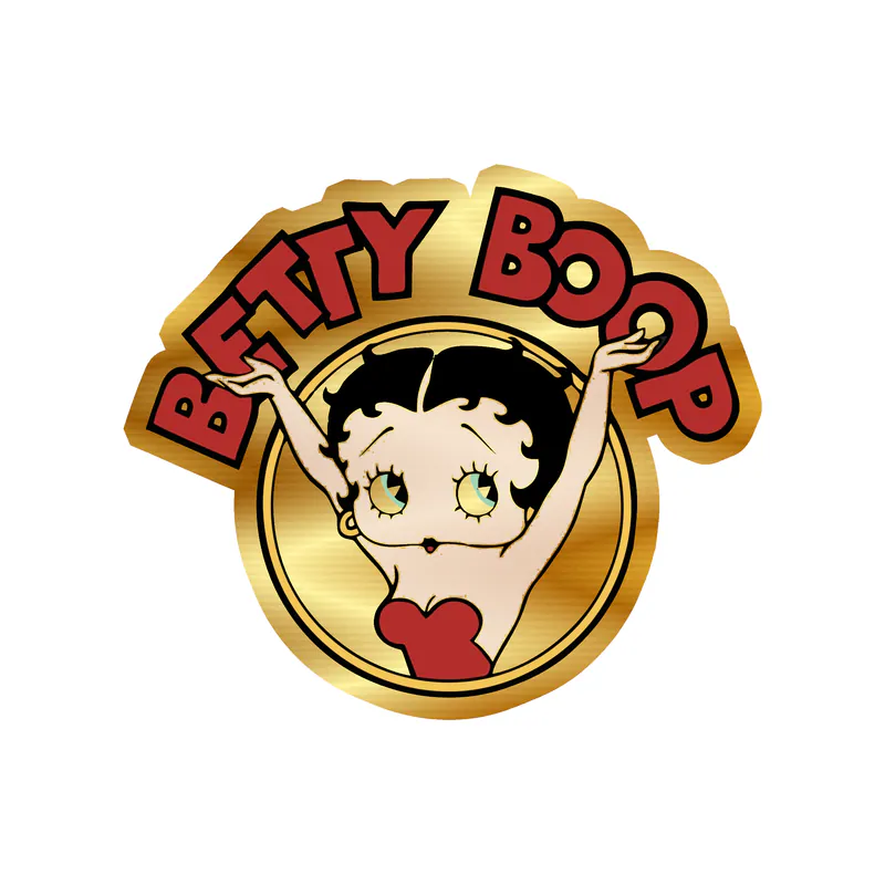 betty boop - Gold Chrome Vinyl Decal