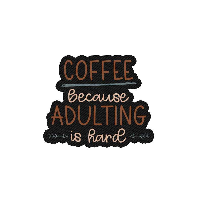 Coffee Carbon Fiber Vinyl Decal - Custom Size