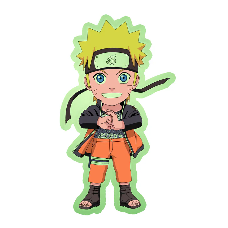 Naruto Chibi Glow in the Dark Vinyl Decal - Custom Size
